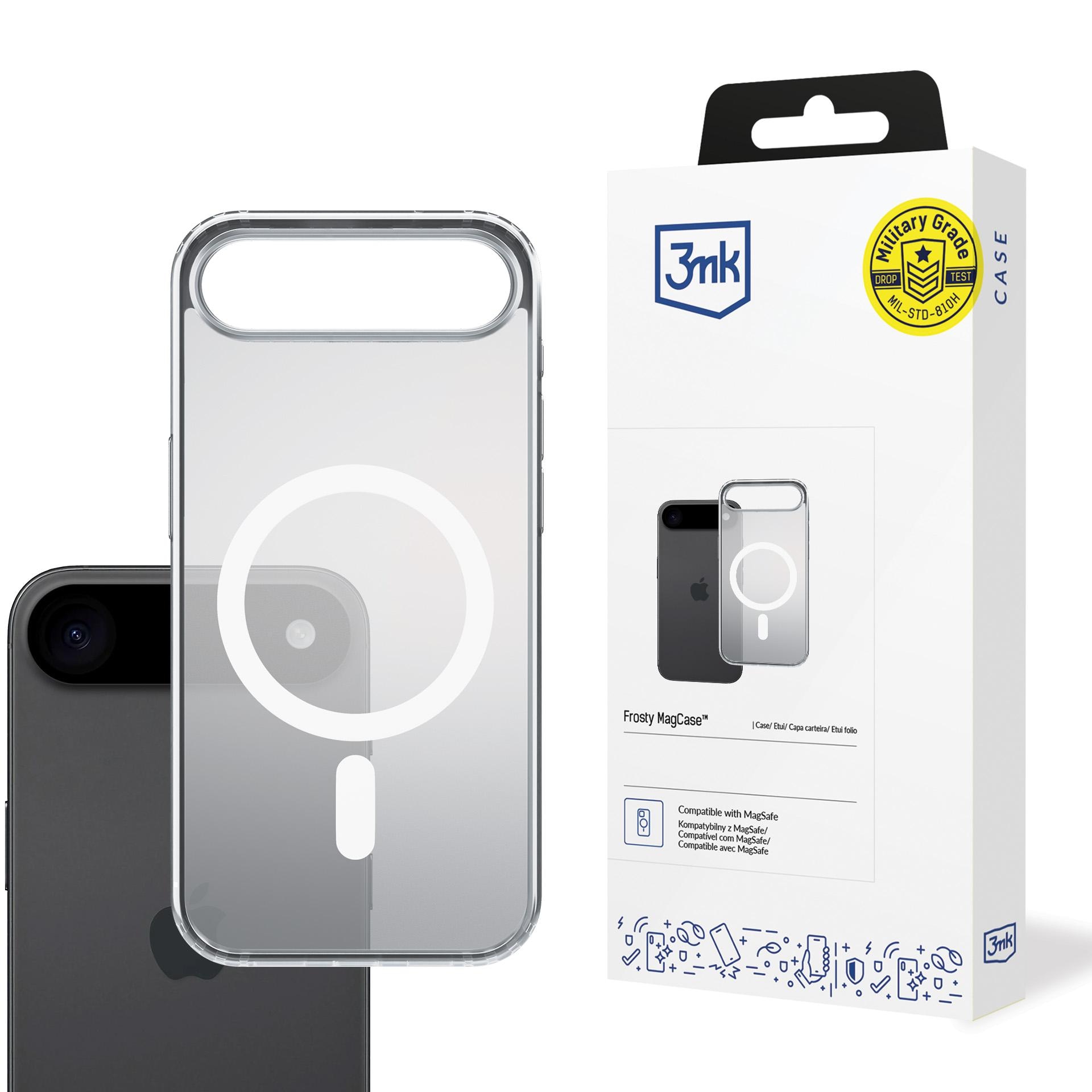 3mk Frosty MagCase för iPhone 17 Air – Vit