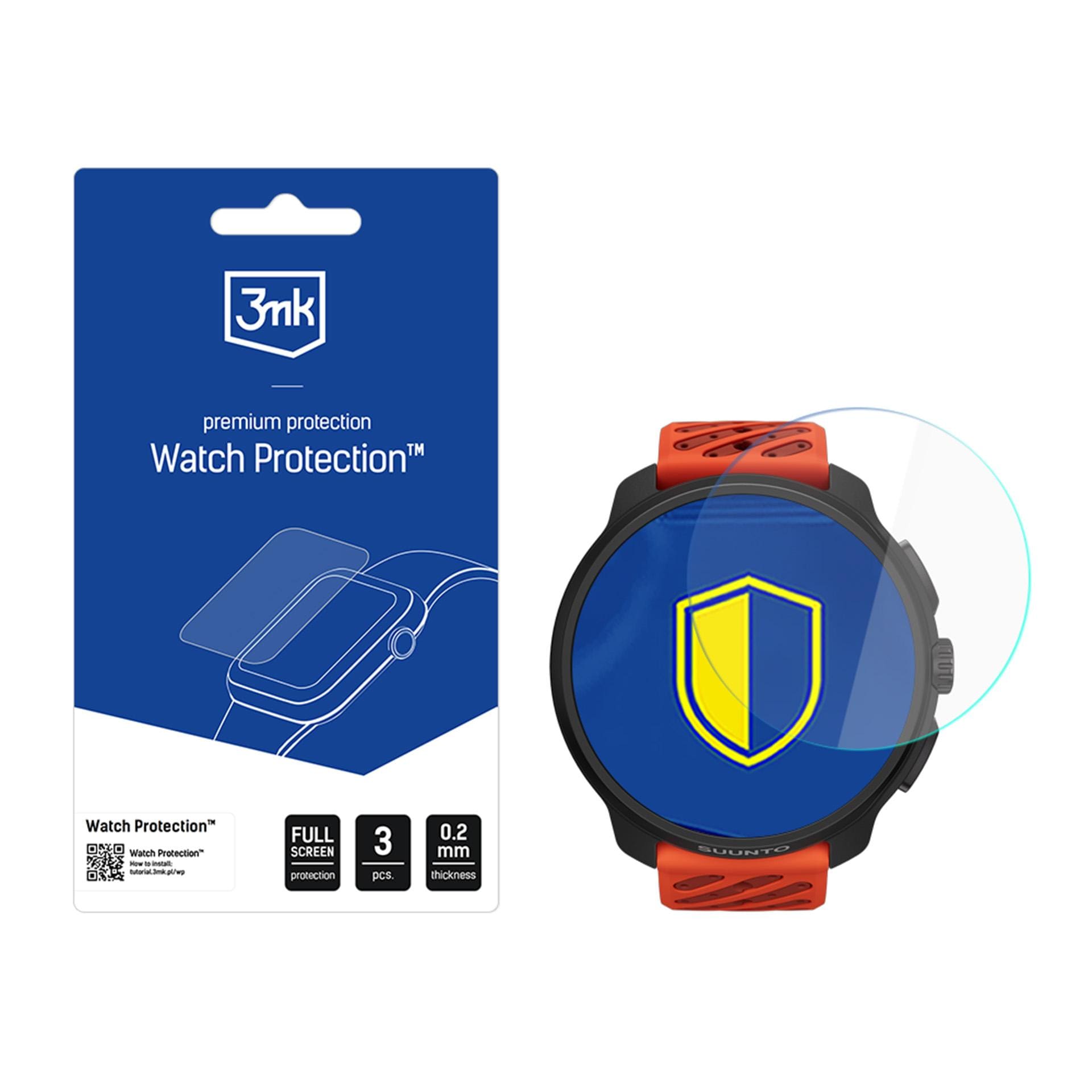 3mk Watch Protection FlexibleGlass hybridglas för skärmen på smartklockan Suunto Race 2