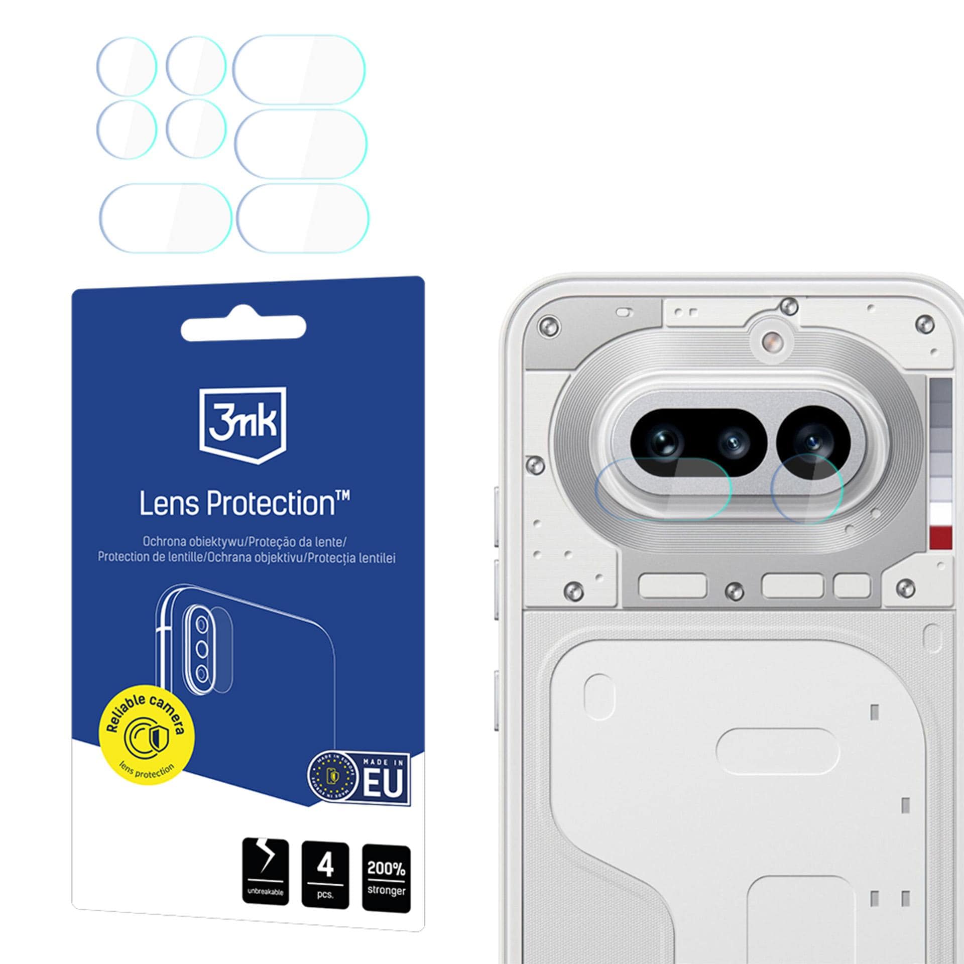 3mk Lens Protection™ Hybrid-kameraglas för Nothing Phone (4a)