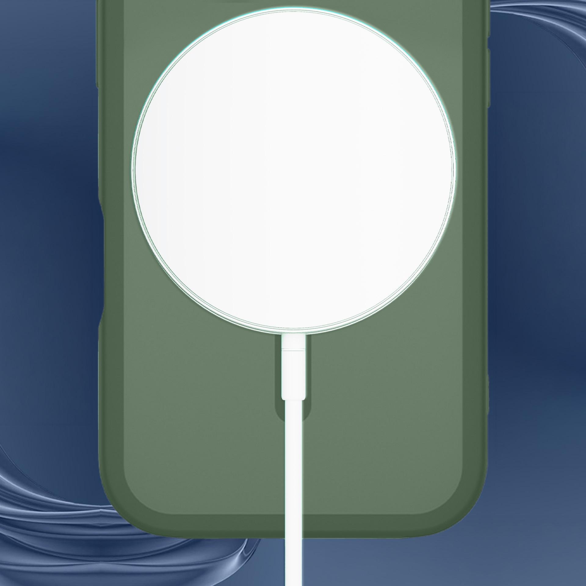 3mk Misty MagCase för iPhone 15 – grön