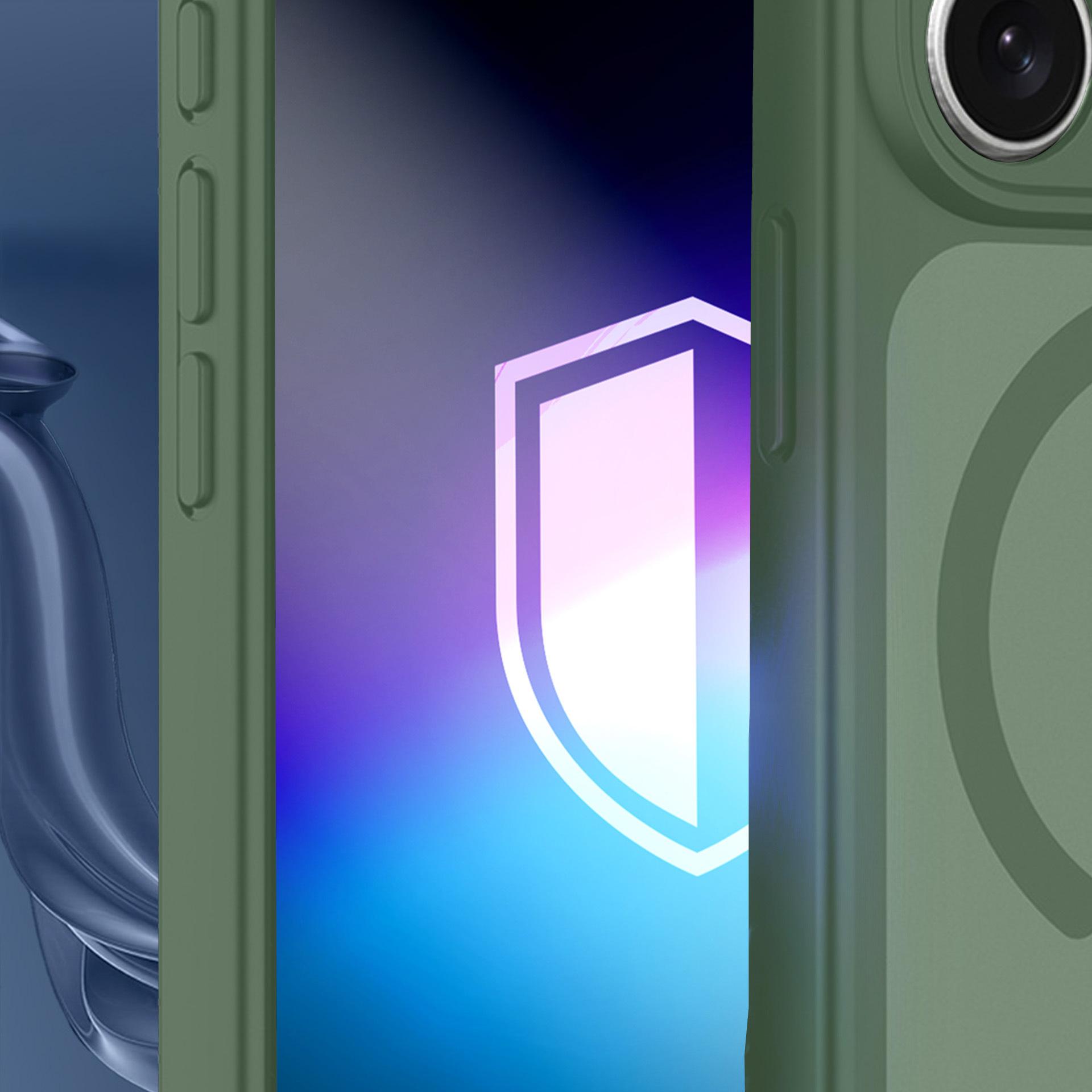 3mk Misty MagCase för iPhone 15 Pro Max – Grön