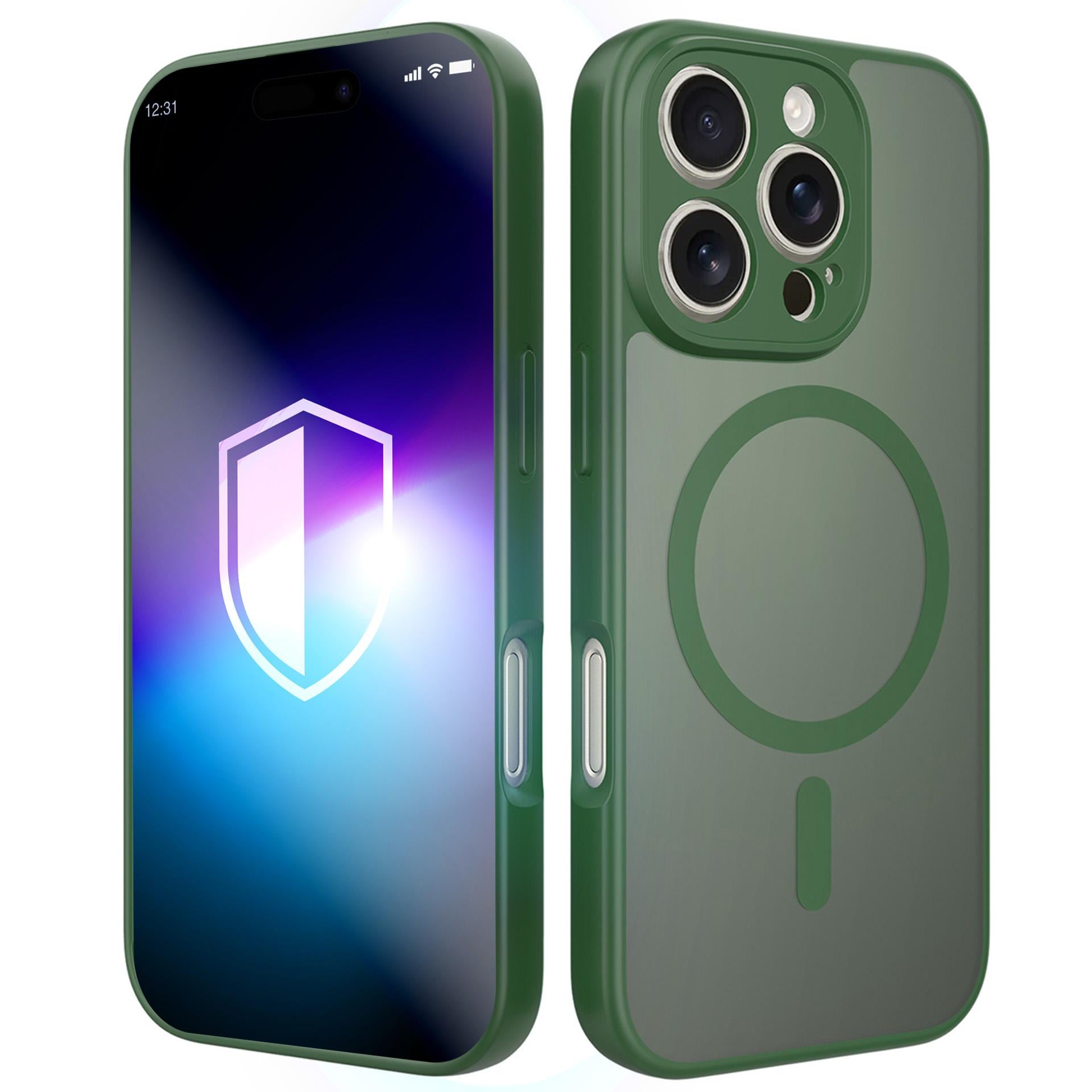 3mk Misty MagCase för iPhone 16 Pro – grön