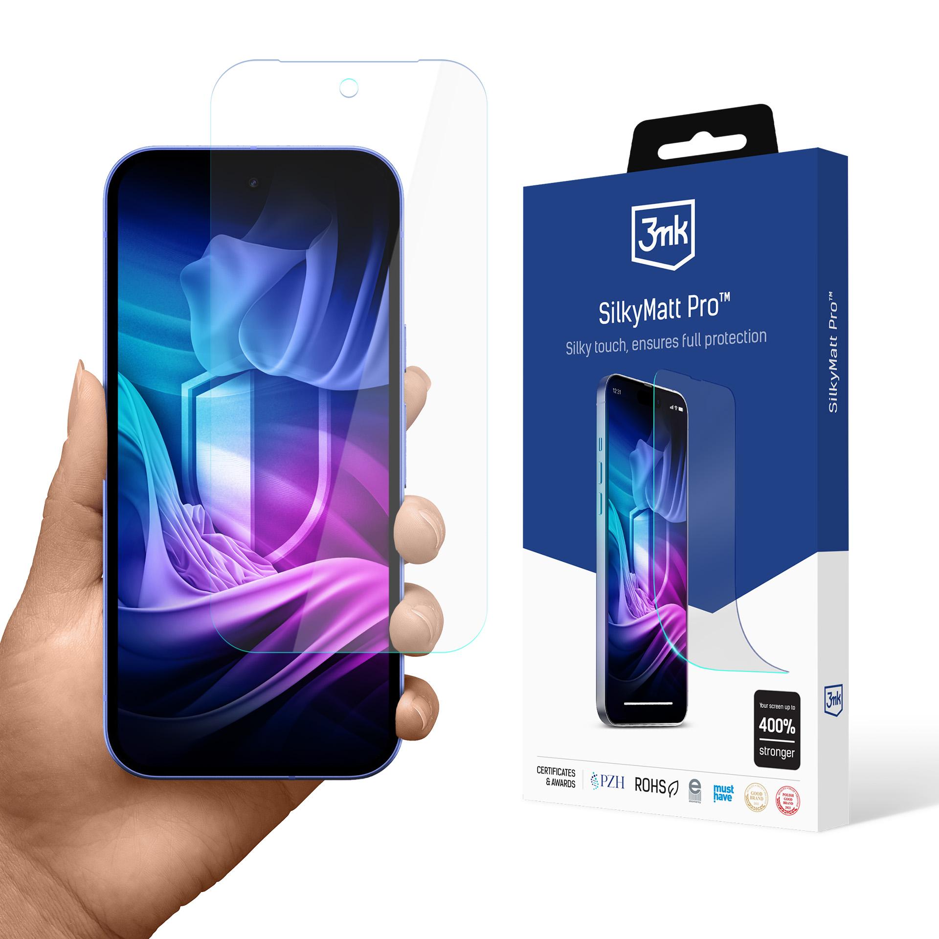 3mk SilkyMatt Pro™ matt skärmskyddsfilm för Google Pixel 10A