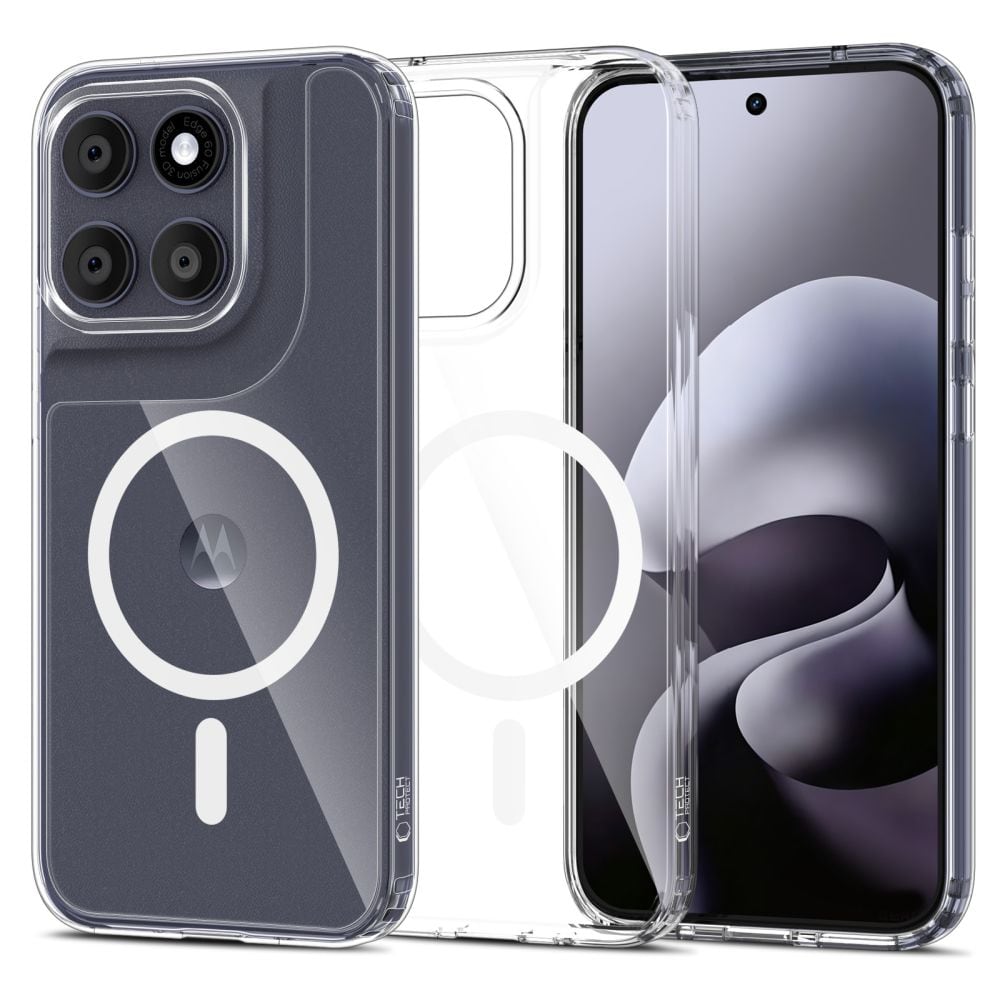Tech-Protect FlexAir Hybrid MagSafe-fodral för Motorola Moto G67 / G77 – Transparent