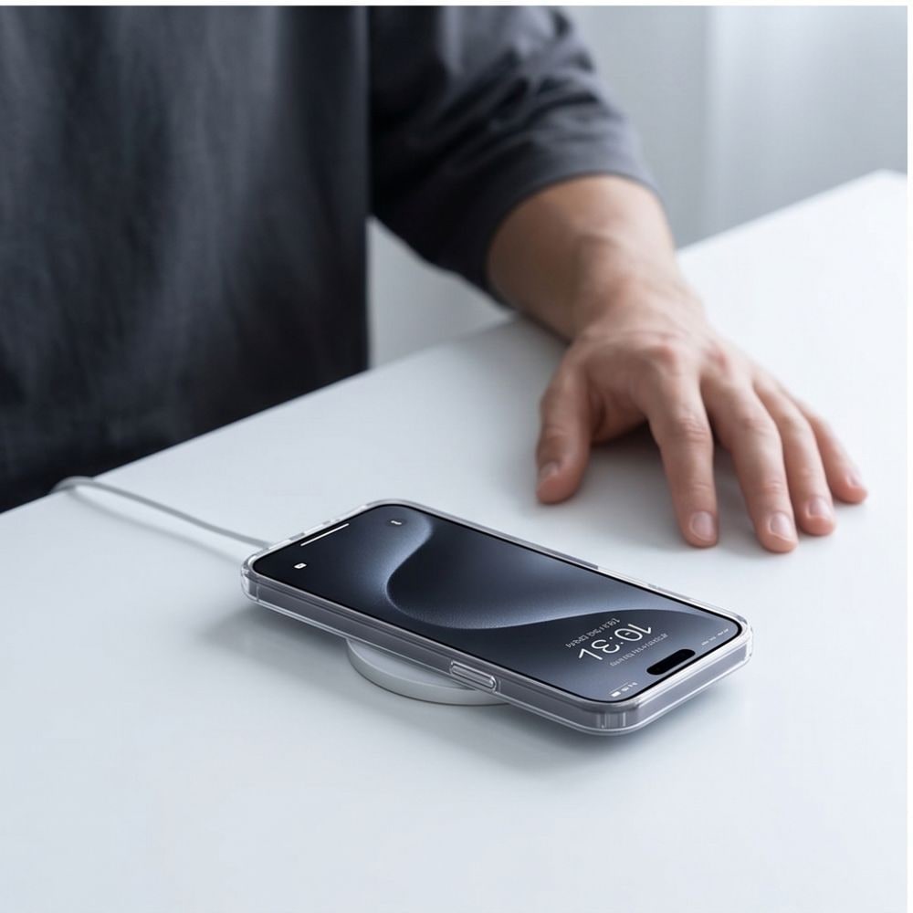 Tech-Protect FlexAir Hybrid MagSafe-etui til Motorola Edge 70 Fusion / Fusion + 5G – Gennemsigtigt