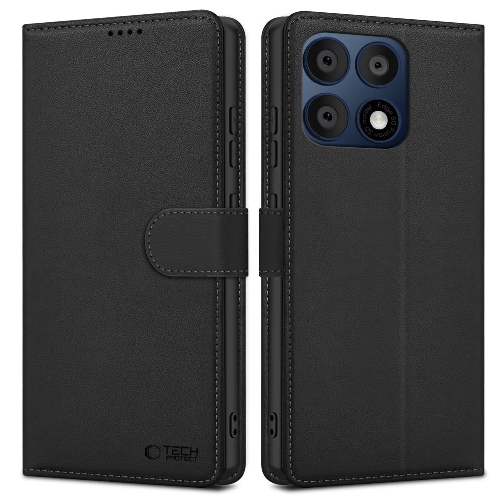 Tech-Protect plånboksfodral till Motorola Edge 70 Pro 5G – Svart