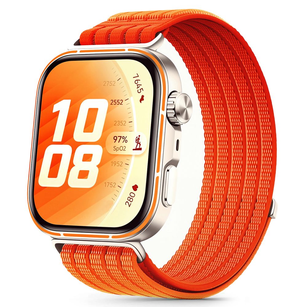 Tech-Protect nylonarmband till Huawei Watch Fit 3 / 4 / 4 Pro / 5 / 5 Pro – Orange
