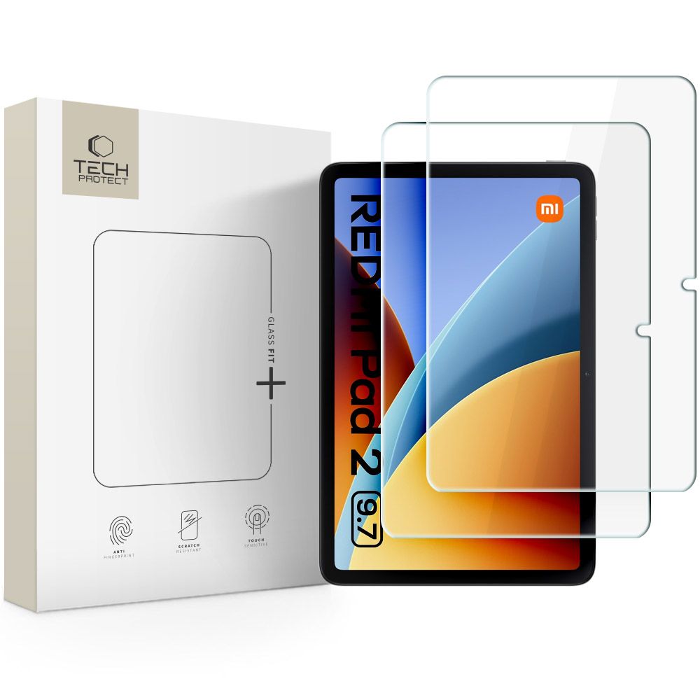 Tech-Protect Glass Fit+ – 2-pack härdat glas till Xiaomi Redmi Pad 2 9,7 tum