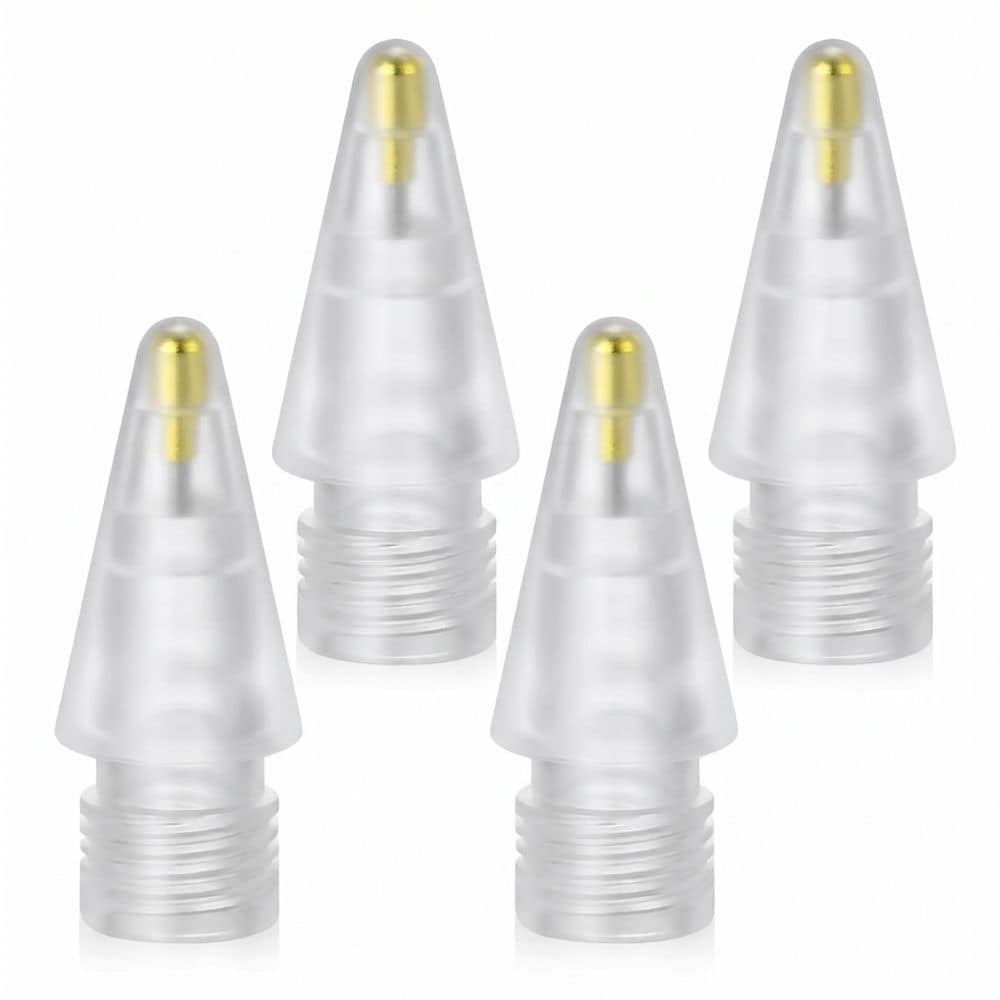 Tech-Protect-pennspetsar, 4-pack med reservspetsar till Apple Pencil – genomskinliga