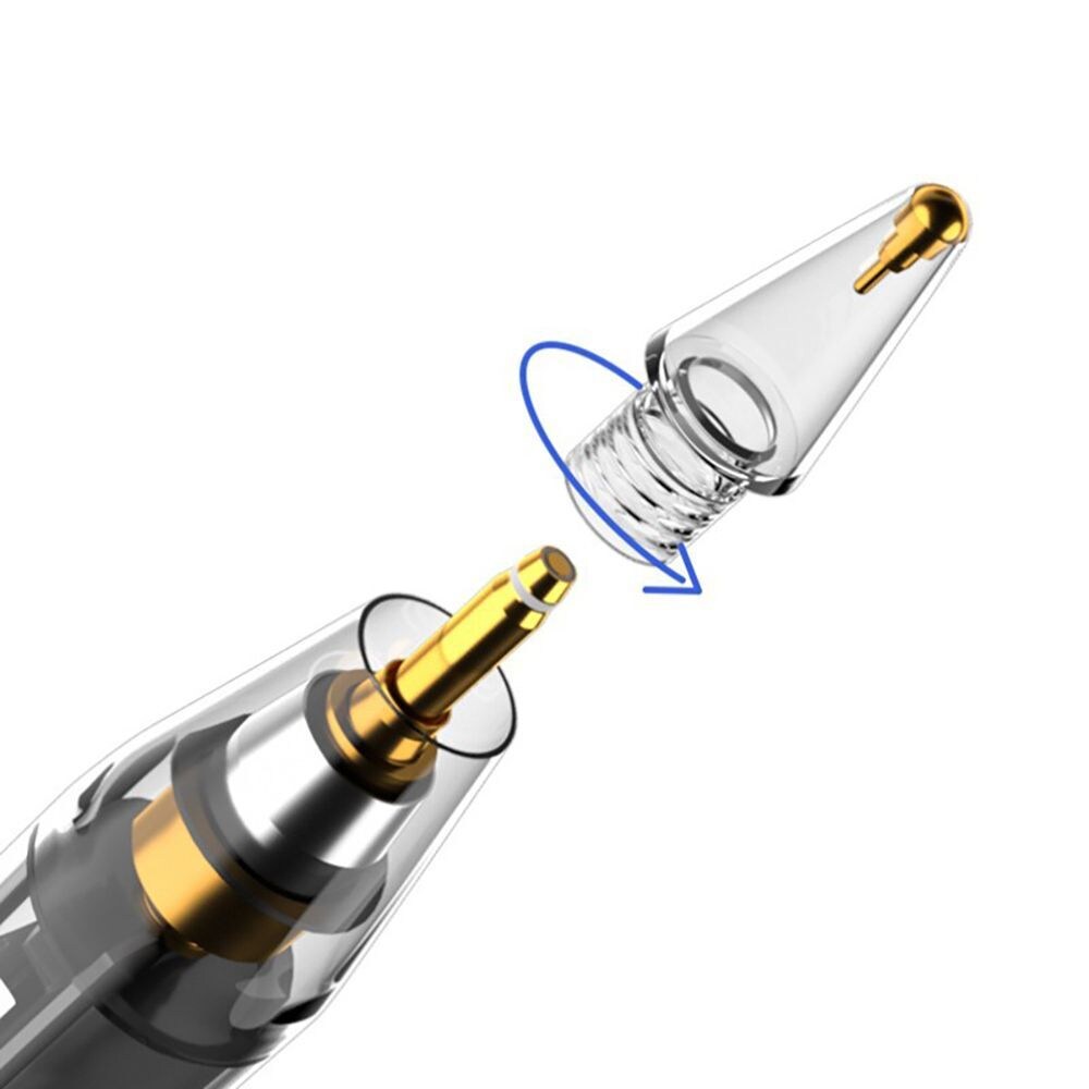 Tech-Protect-pennspetsar, 4-pack med reservspetsar till Apple Pencil – genomskinliga