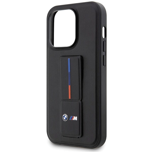 BMW Grip Stand Hot Stamp iPhone 14 Pro-etui – sort