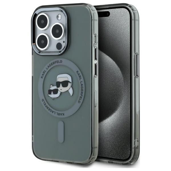 Karl Lagerfeld KLHMP15XHLSKCK iPhone 15 Pro Max 6,7" svart/svart hårdskal IML MagSafe