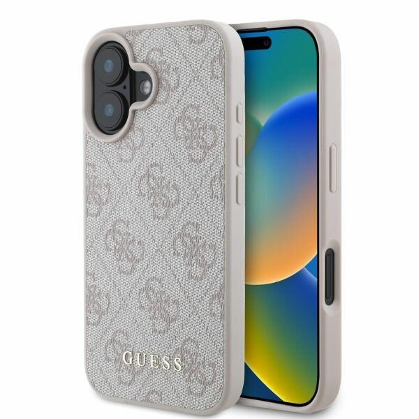 Guess 4G Classic iPhone 16-fodral – Rosa