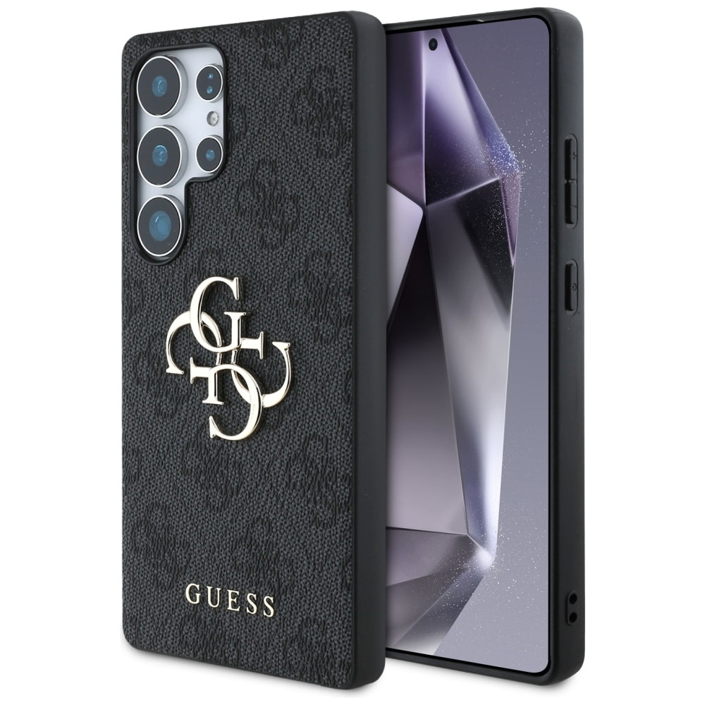Guess Big 4G Logo Classic Logo-fodral till Samsung Galaxy S25 Ultra, svart