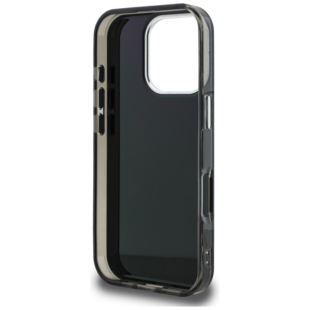 Karl Lagerfeld IML Aquarelle Choupette & Logo iPhone 16 Pro-etui – Sort