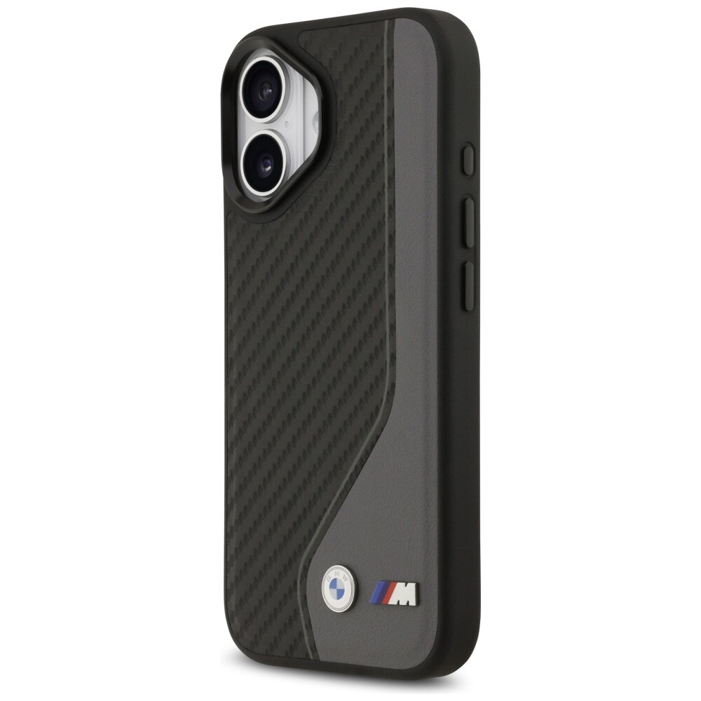 BMW M Carbon-logo MagSafe-etui til iPhone 17 – sort og grå