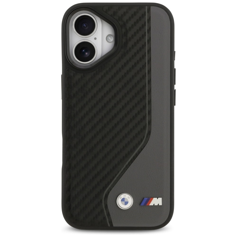 BMW M Carbon-logo MagSafe-etui til iPhone 17 – sort og grå