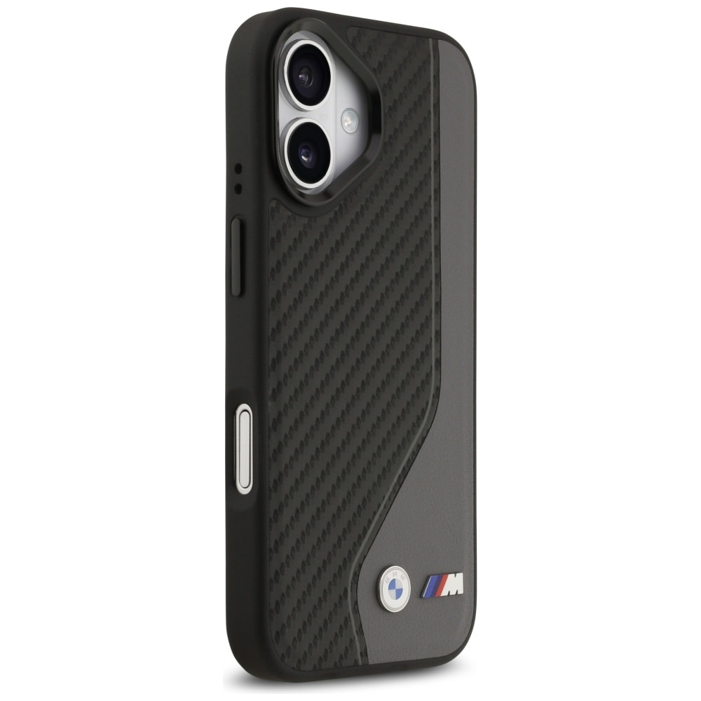 BMW M Carbon-logo MagSafe-etui til iPhone 17 – sort og grå