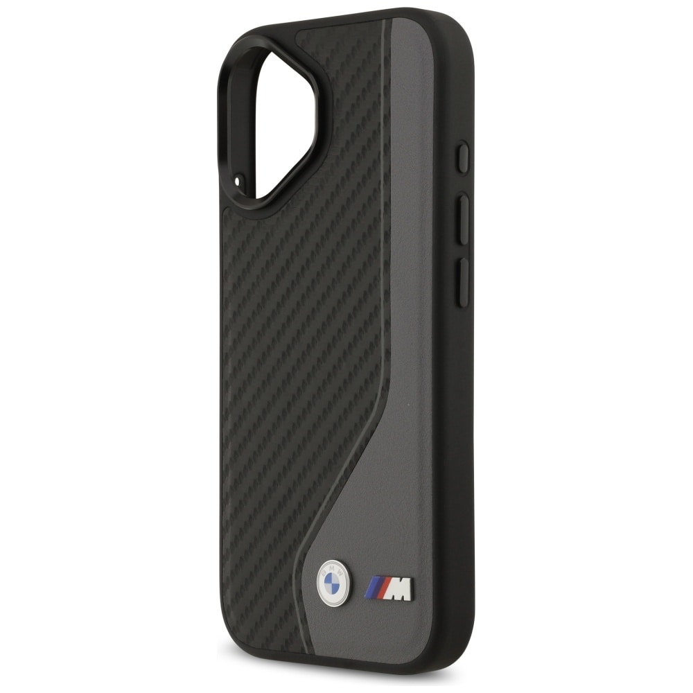 BMW M Carbon-logo MagSafe-etui til iPhone 17 – sort og grå