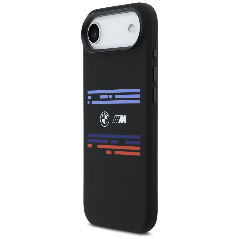 BMW M Silicon MagSafe-etui med vandrette linjer til iPhone Air – Sort