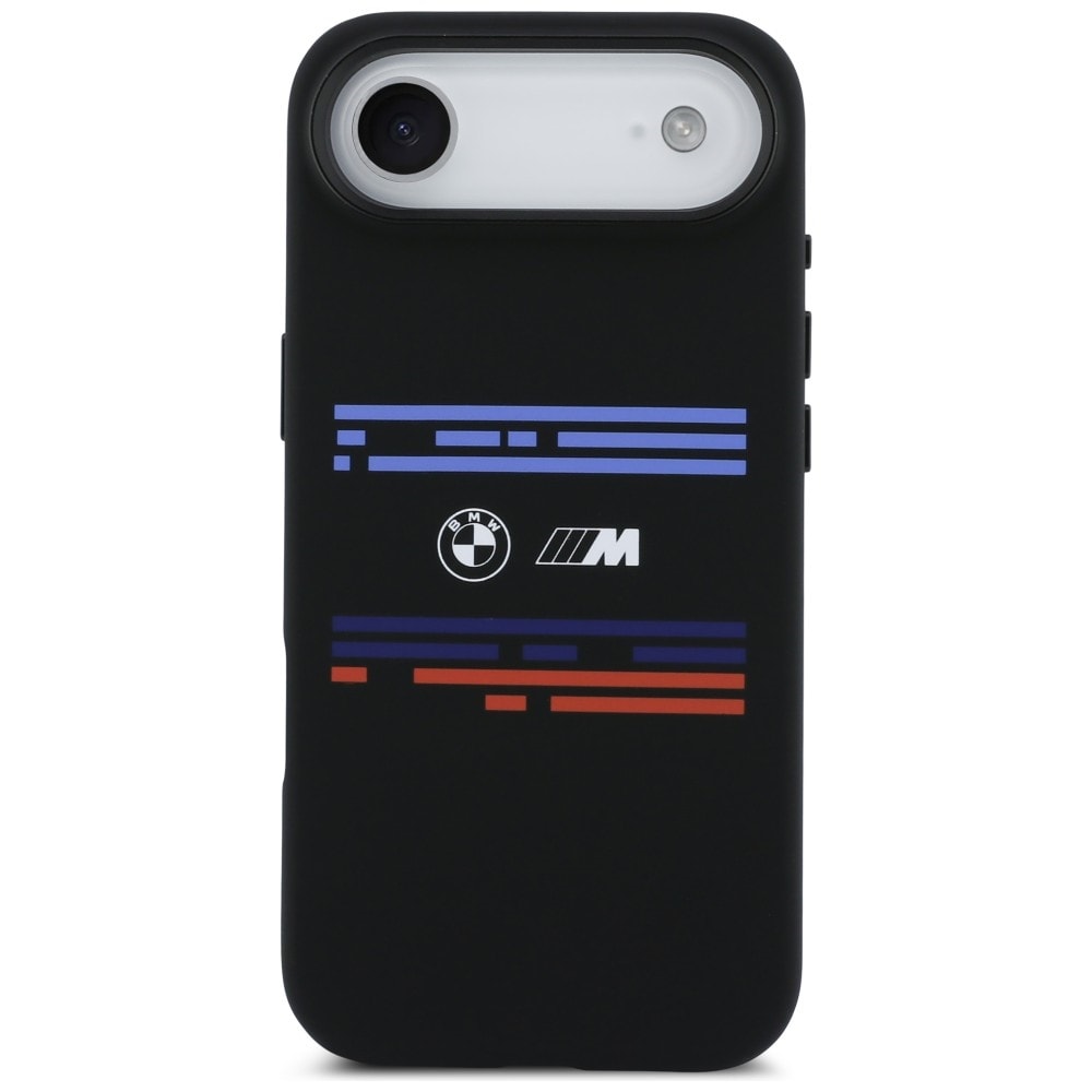 BMW M Silicon MagSafe-etui med vandrette linjer til iPhone Air – Sort