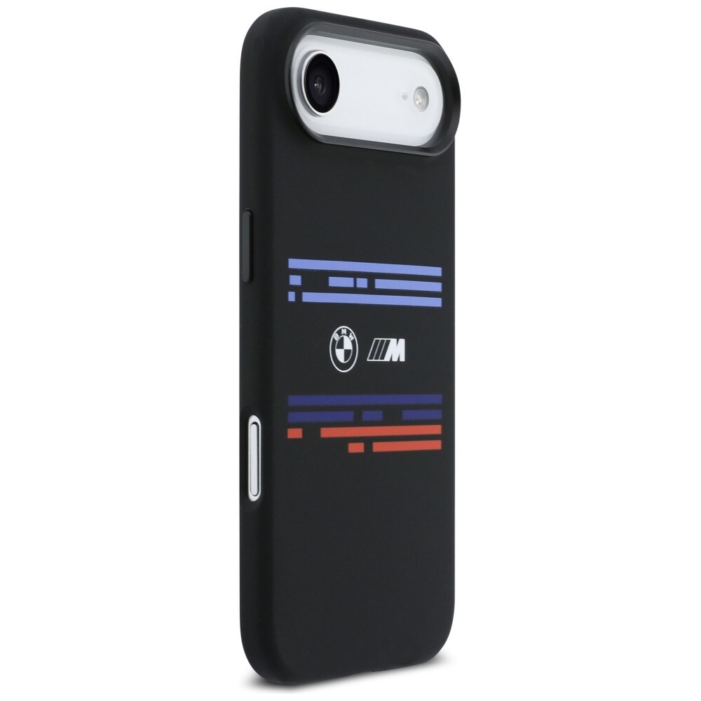 BMW M Silicon MagSafe-etui med vandrette linjer til iPhone Air – Sort