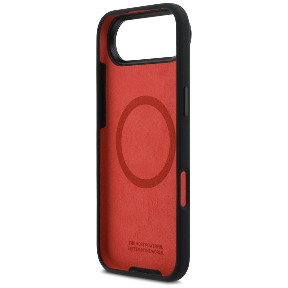 BMW M Silicon MagSafe-etui med vandrette linjer til iPhone Air – Sort