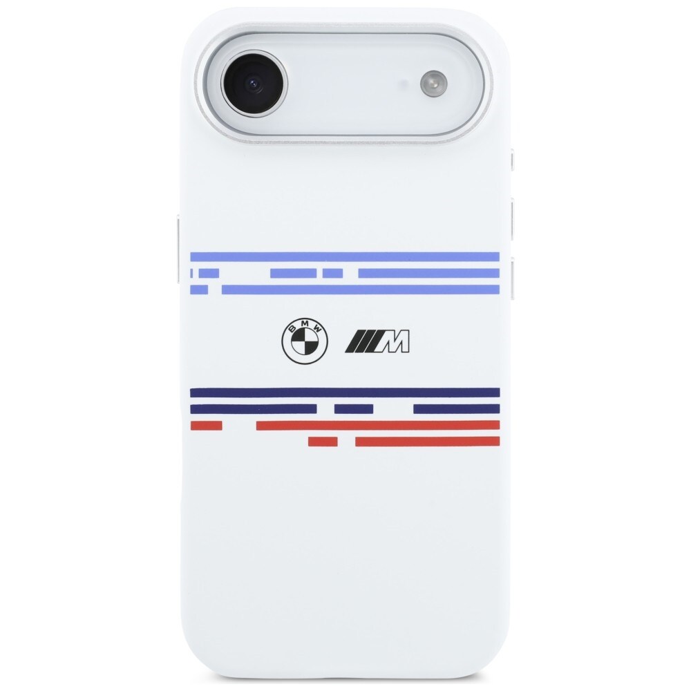 BMW M Silicon Horizontal Line MagSafe-etui til iPhone Air – hvid