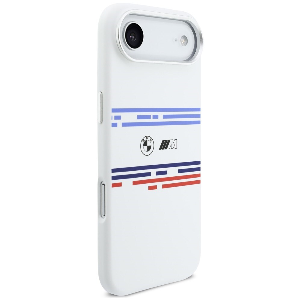 BMW M Silicon Horizontal Line MagSafe-etui til iPhone Air – hvid