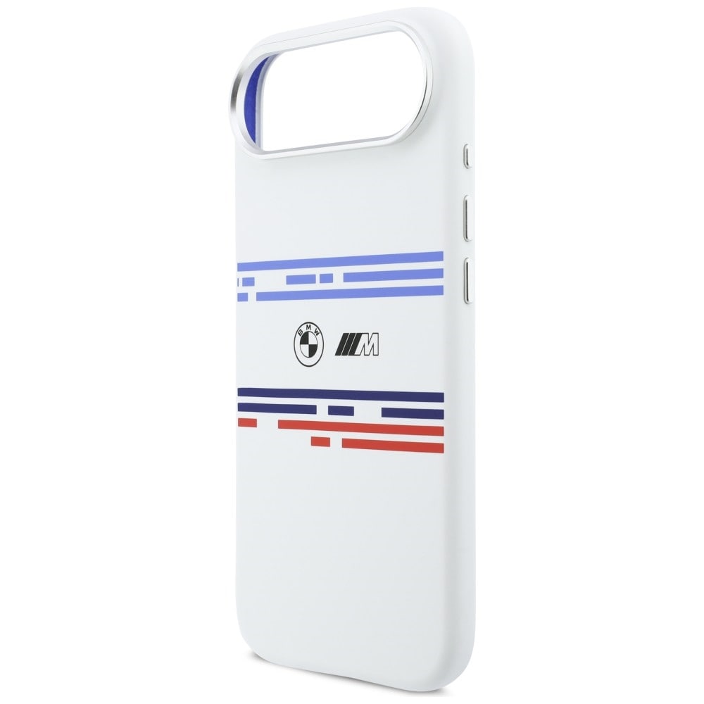 BMW M Silicon Horizontal Line MagSafe-etui til iPhone Air – hvid