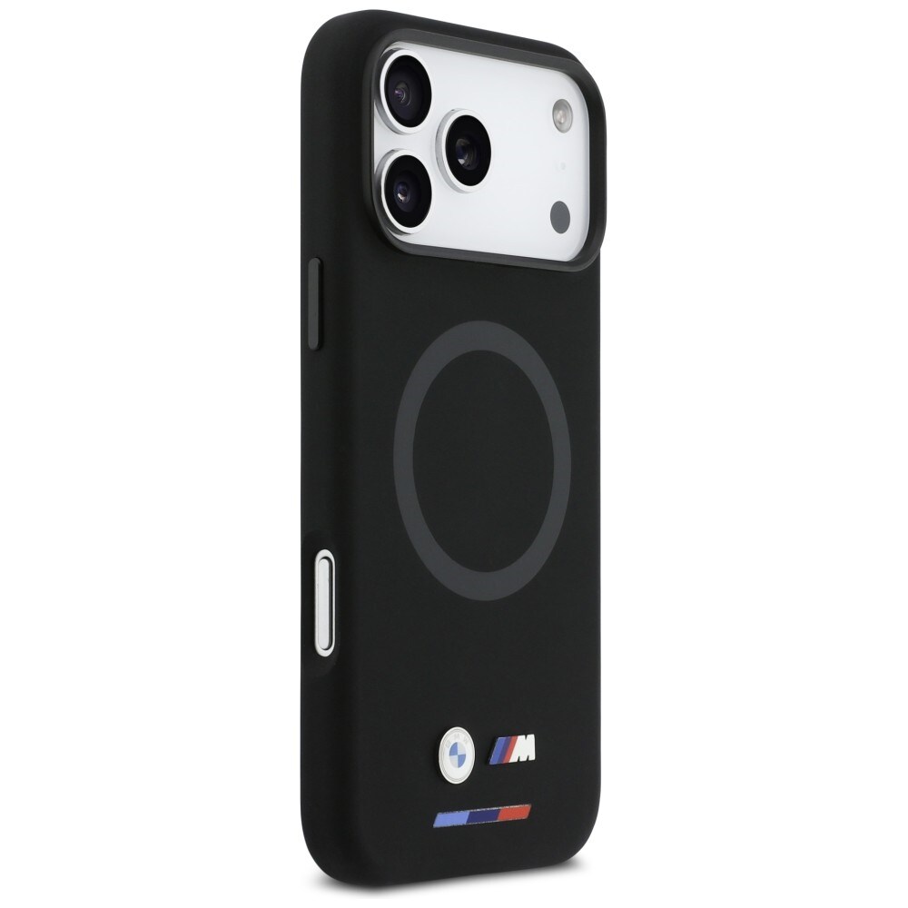 BMW M-logo i silikone med MagSafe-funktion til iPhone 17 Pro Max – sort