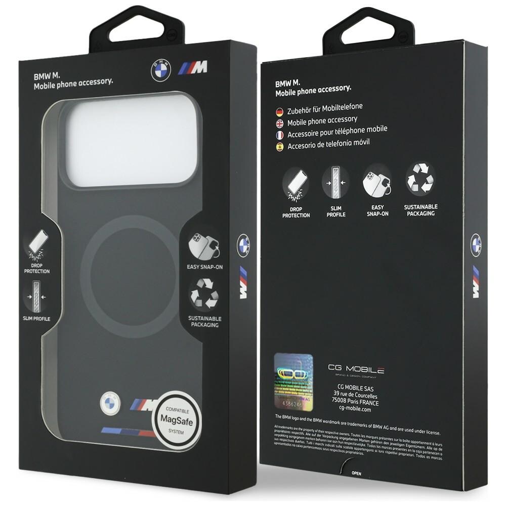 BMW M-logo i silikone med MagSafe-funktion til iPhone 17 Pro Max – sort