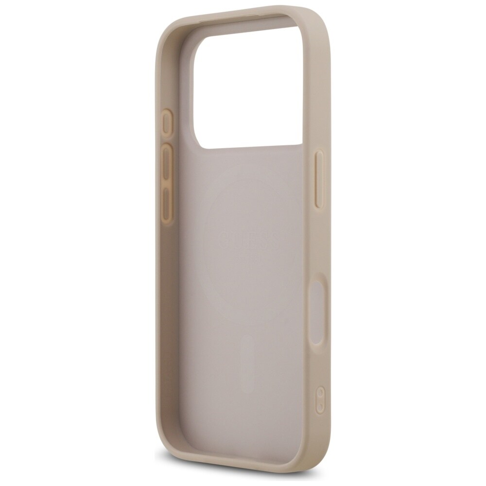 Guess 4G Ring Classic Logo MagSafe-etui til iPhone 17 Pro – lyserød