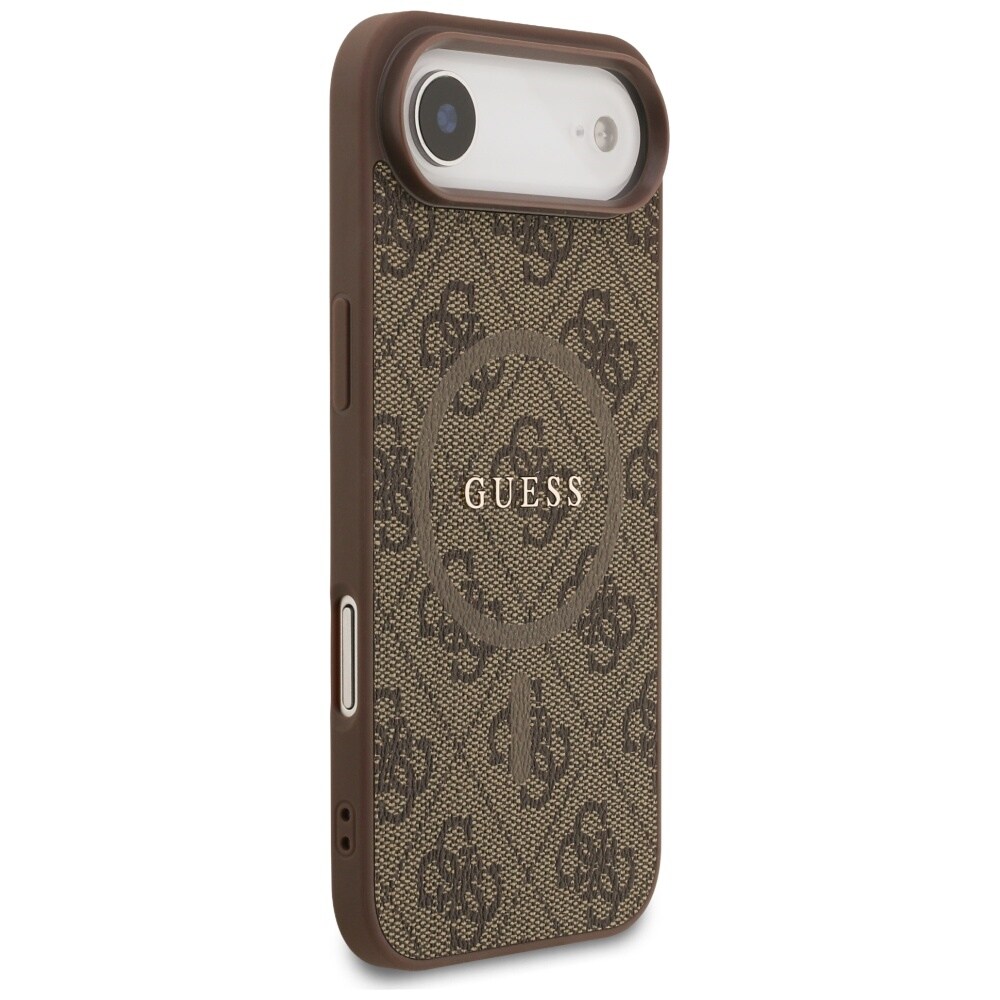 Guess 4G Ring Classic Logo MagSafe-etui til iPhone 17 Air – Brun