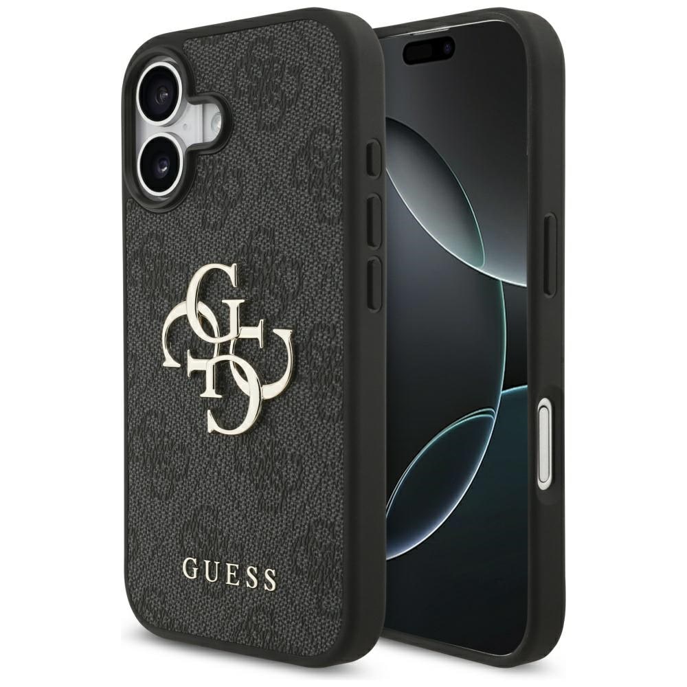 Guess 4G-fodral med stort logo för iPhone 17 – Svart