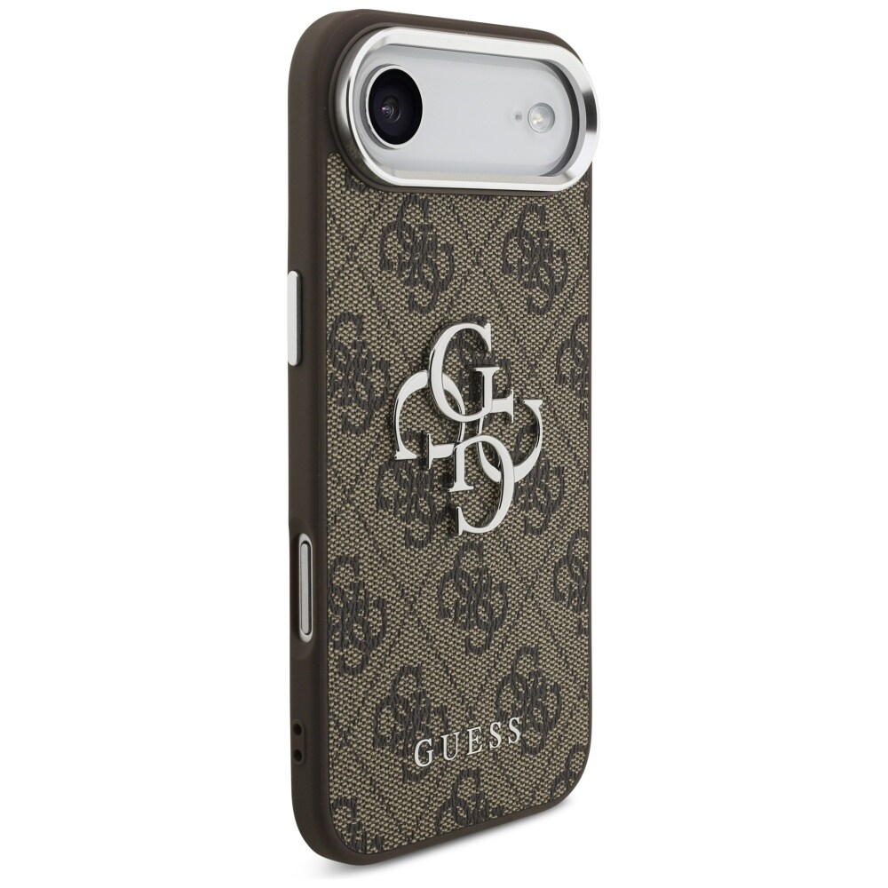 Guess 4G Big 4G Classic Logo-etui til iPhone 17 Air – brun og sølv