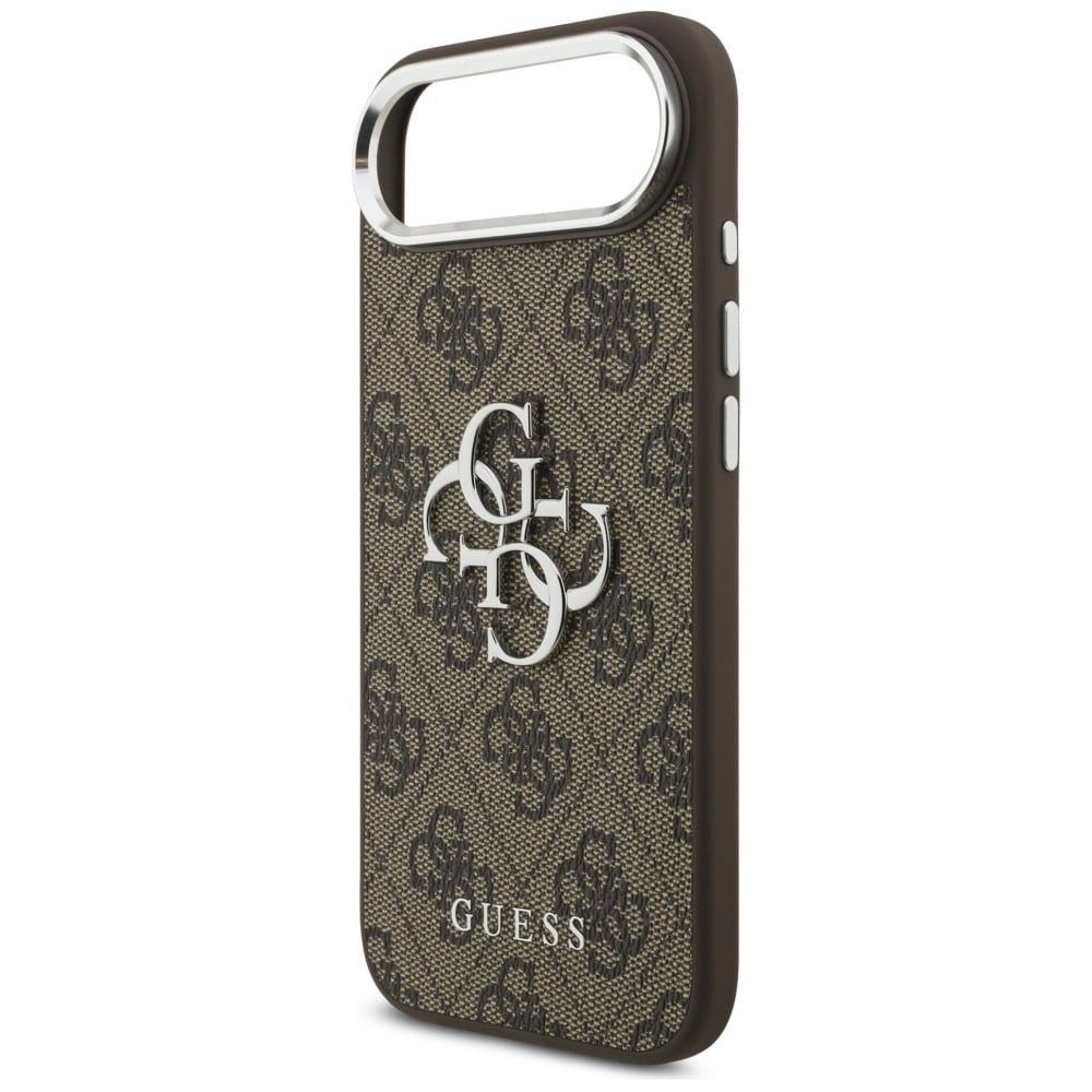 Guess 4G Big 4G Classic Logo-etui til iPhone 17 Air – brun og sølv