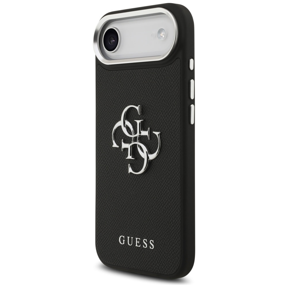 Guess Grained Big 4G Classic Logo-etui til iPhone 17 Air – sort