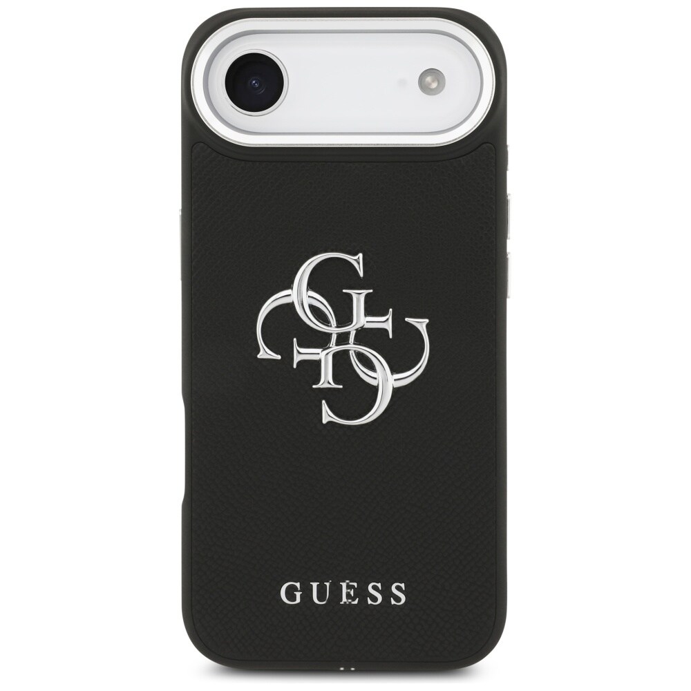 Guess Grained Big 4G Classic Logo-etui til iPhone 17 Air – sort