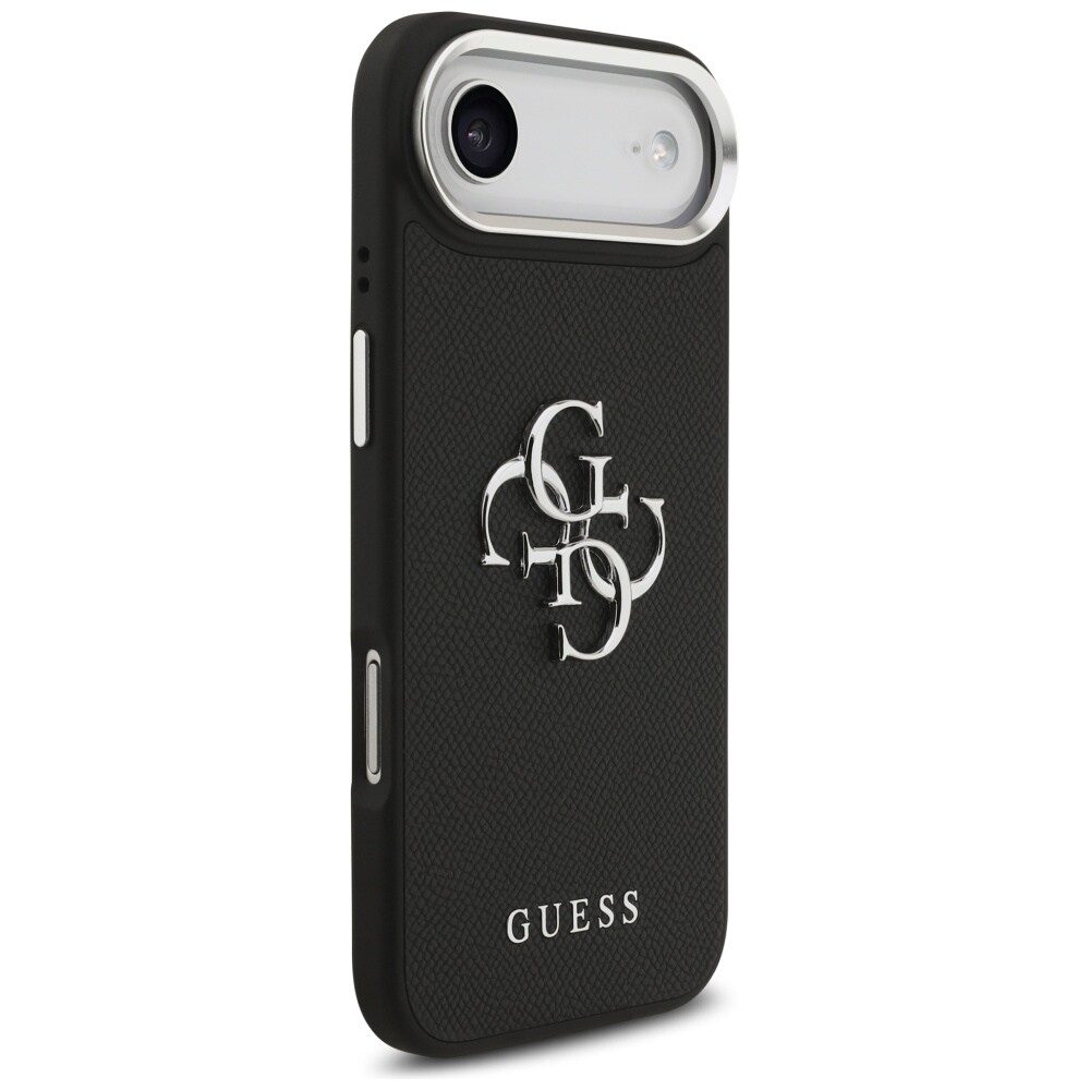 Guess Grained Big 4G Classic Logo-etui til iPhone 17 Air – sort