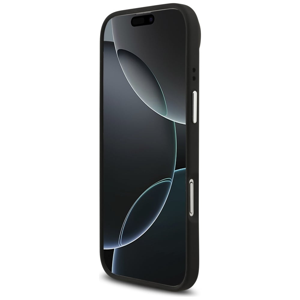 Guess Grained Big 4G Classic Logo-etui til iPhone 17 Air – sort