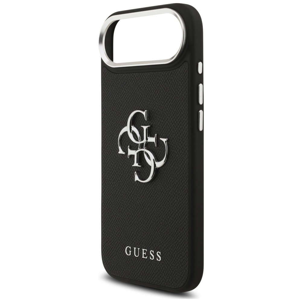 Guess Grained Big 4G Classic Logo-etui til iPhone 17 Air – sort
