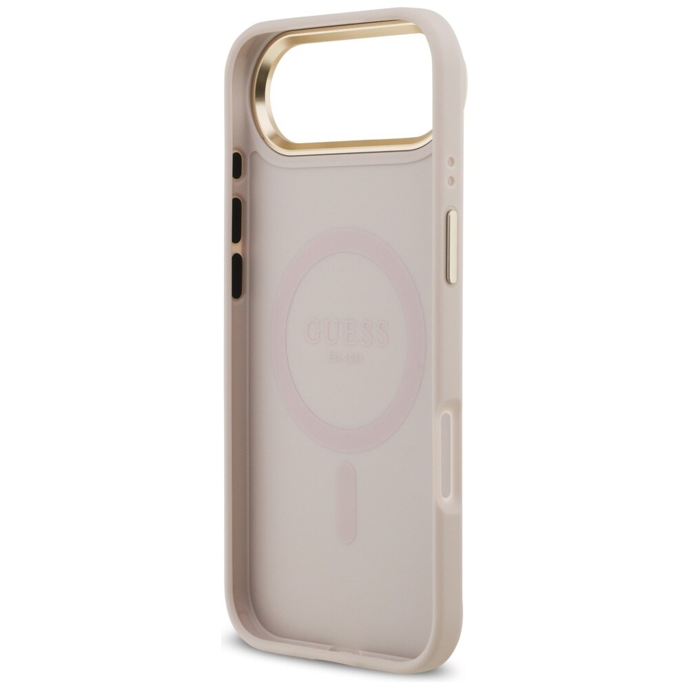 Guess 4G PU Classic Logo MagSafe-etui til iPhone 17 Air – lyserød