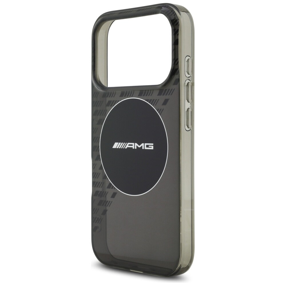 AMG dobbeltlags gennemsigtigt smocket MagSafe-etui til iPhone 17 Pro – sort