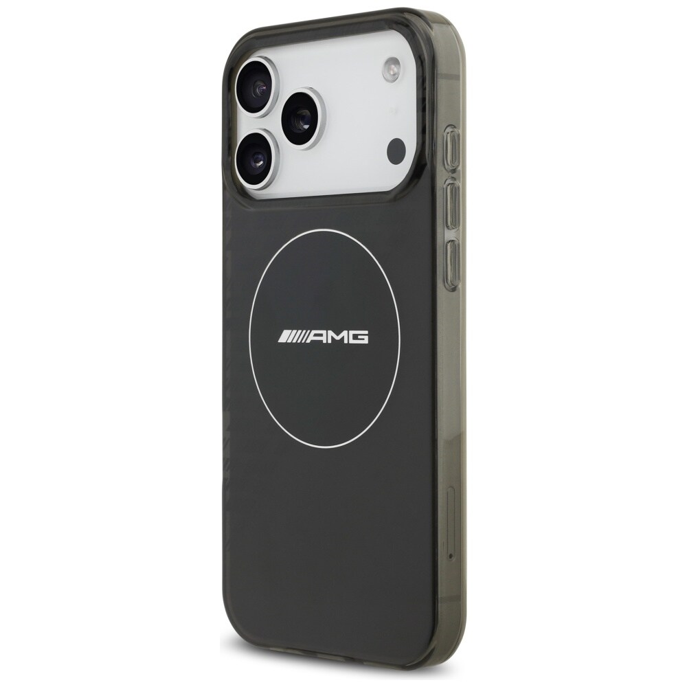 AMG dobbeltlags gennemsigtigt smocket MagSafe-etui til iPhone 17 Pro Max – sort