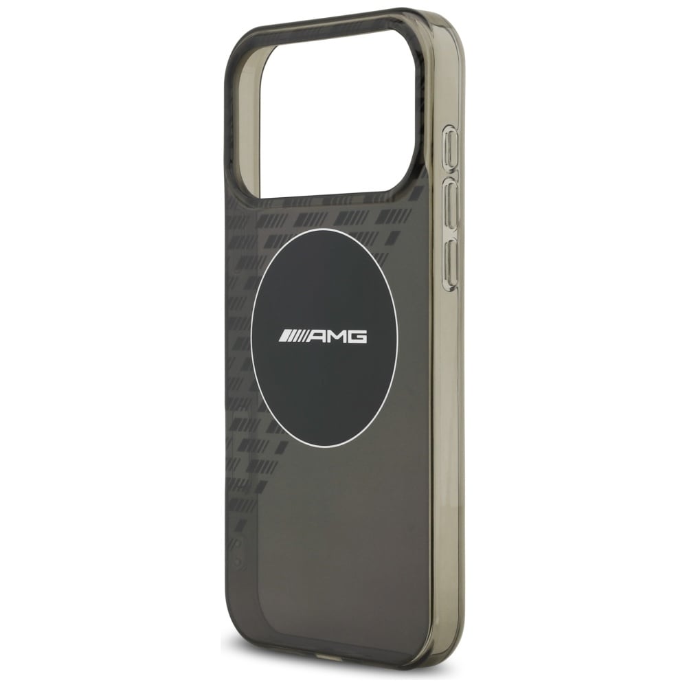 AMG dobbeltlags gennemsigtigt smocket MagSafe-etui til iPhone 17 Pro Max – sort