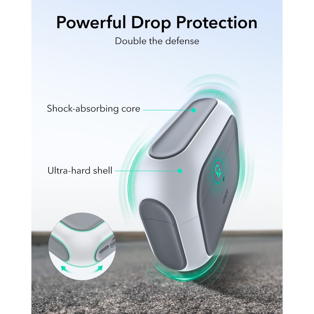 ESR Orbit HaloLock MagSafe-etui til AirPods Pro 3 – hvid