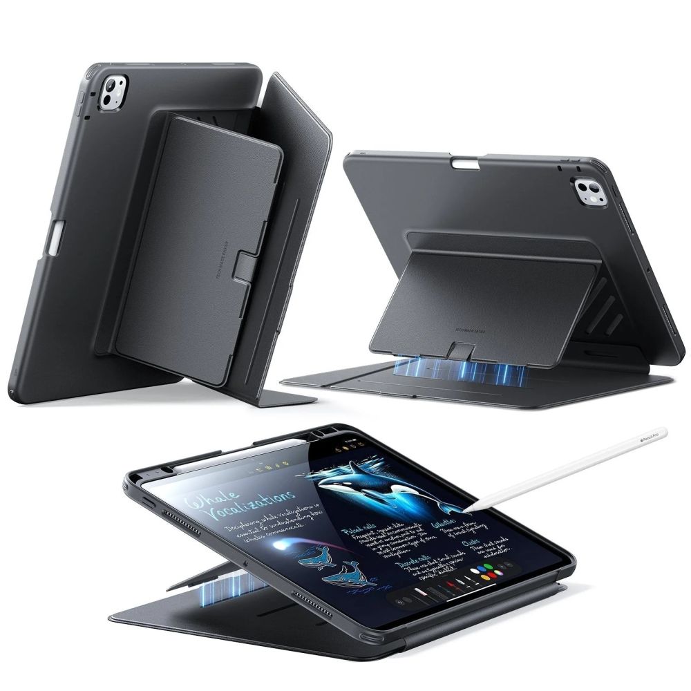 ESR Flip Hybrid-fodral för iPad Pro 11” 5 / 6 / 2024–2025 – Svart