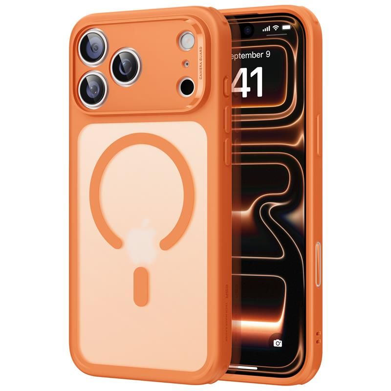 ESR Classic Hybrid MagSafe-etui til iPhone 17 Pro Max – klar orange
