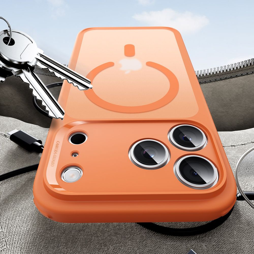 ESR Classic Hybrid MagSafe-etui til iPhone 17 Pro Max – klar orange